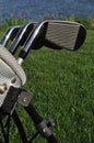 Irons in a Golf Bag Royalty Free Stock Photo