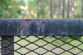 Abandoned Black Iron Fence with Rust Royalty Free Stock Photo