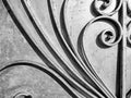 Ironwork Pattern On Door Royalty Free Stock Photo