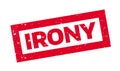 Irony rubber stamp