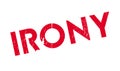 Irony rubber stamp