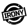 Irony rubber stamp