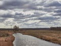 Irpen River in the Kiev region of Ukraine Royalty Free Stock Photo
