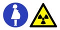 Irradiation danger for pregnancy