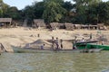 Irrawaddy river in Bagan, Myanmar Royalty Free Stock Photo