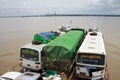 Irrawaddy river crossing in Pakokku Royalty Free Stock Photo