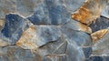 Irregular Blue And Brown Stone Wall Texture Royalty Free Stock Photo