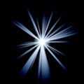 Irregular blue white star 2 Royalty Free Stock Photo