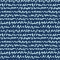 Irregular Broken Stripe Texture. Denim Indigo Blue Tone on Tone. Masculine Scribble Sketchy Lines Seamless Pattern Swatch Royalty Free Stock Photo