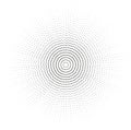 line tapering outwards circular irregular rays dotted Royalty Free Stock Photo