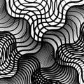 Irregular geometric pattern, background with wavy, waving grid, mesh of lines. Abstract geometry texture