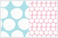 Irregular Hand Drawn Pastel Color Dotted Print for Fabric, Textile, Wrapping Paper. Royalty Free Stock Photo