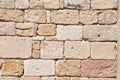 Irregular limestone wall Royalty Free Stock Photo