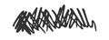 Irregular lines brushstroke doodle art Royalty Free Stock Photo