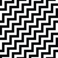 Irregular Maze Lines. Vector Black and White Pattern