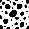 Vector seamless pattern with dalmatian fur texture