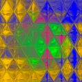 Abstract irregular polygon background triangle pattern in multi color Royalty Free Stock Photo