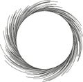 circular irregular rays vortex with big empty space in center Royalty Free Stock Photo