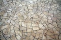 Irregular shaped stone floor Royalty Free Stock Photo