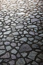Irregular shaped stone floor Royalty Free Stock Photo