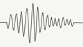 Irregular Sound Wave Pattern, Abstract Audio Display, vector design Generative AI Royalty Free Stock Photo