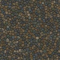 Irregular stone mosaic pattern featuring small, multi-shaped Royalty Free Stock Photo