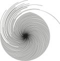 circle rays vortex only 1 quarter of the circle irregular Royalty Free Stock Photo