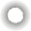 circle irregular rays vortex boths ends space center line tapering outwards Royalty Free Stock Photo