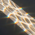Irregular, wavy lines of light refract Royalty Free Stock Photo