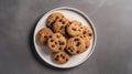 Irresistible Chocolate Chip Cookies on a Light Table.