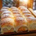 Irresistible hot bread featuring Hokkaido fresh milk cream and icing