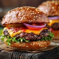 Irresistible and juicy burger delight a mouthwatering taste sensation for your palate