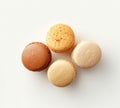 Irresistible Macarons on a Bright White Background