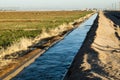 Irrigation canal Royalty Free Stock Photo