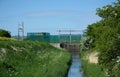 Irrigation channel & sluice gate for agricultural land