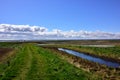 Irrigation Channels and Pools at Shellness on the Isle of Sheppey Royalty Free Stock Photo