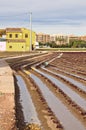 Irrigation in the garden of Valencia