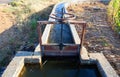 Irrigation lock Royalty Free Stock Photo