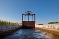 Irrigation lock Royalty Free Stock Photo