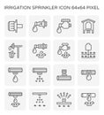 Water sprinkler icon