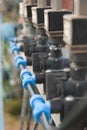 Irrigation system close up Royalty Free Stock Photo