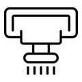 Irrigation system vent icon outline vector. Water drip