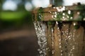 Irrigation water and water conservation Royalty Free Stock Photo