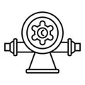 Irrigation water dispenser icon, outline style