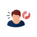 Irritability flat icon