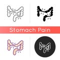 Irritable bowel syndrome icon Royalty Free Stock Photo