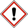Irritant Symbol Label On White Background