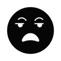 Irritated emoji vector design, ready to use and download premium vector