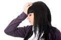 Irritated Exasperated Tired Stressed Annoyed Woman Royalty Free Stock Photo