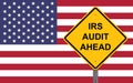 IRS Audit Ahead Warning Sign Royalty Free Stock Photo